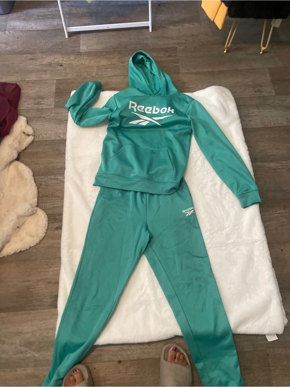 Reebok Kids One-Piece Teal Athletic Romper